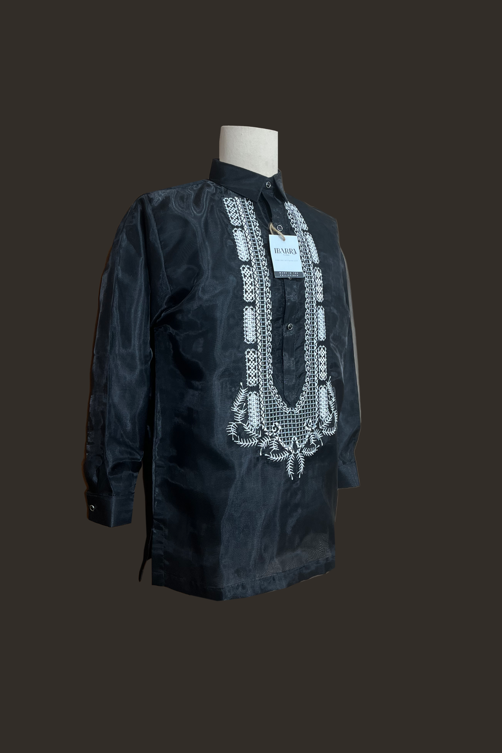 Black Barong Tagalog for Cultural Events