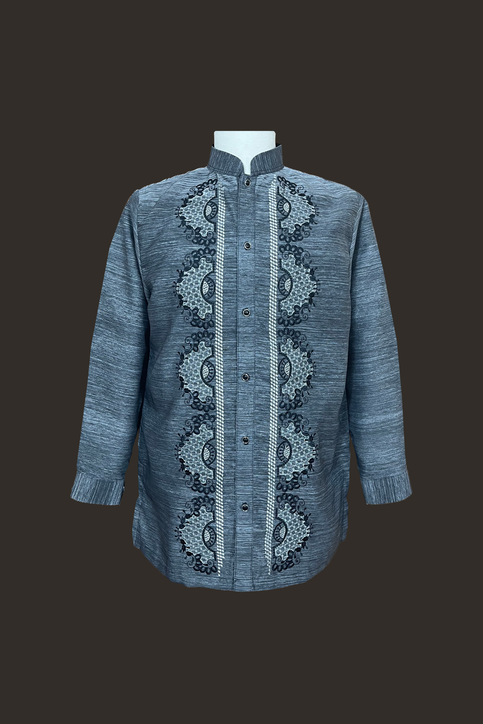 Premium Piña Jusilyn with Medallion Embroidery Barong Tagalog Julian