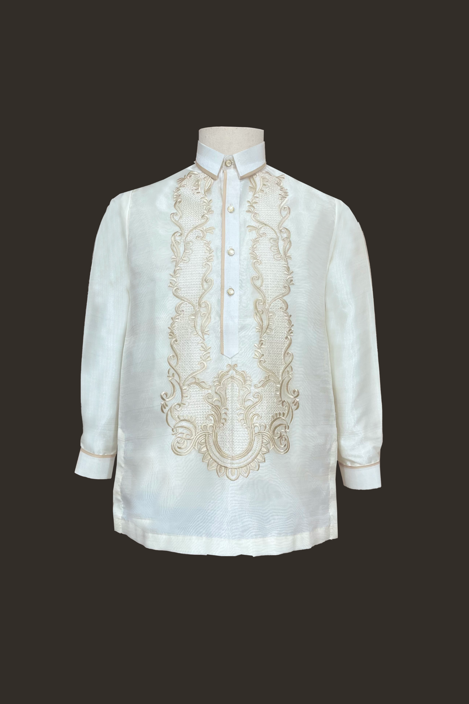 Premium Organza with Inner Lining Barong Tagalog Simoun