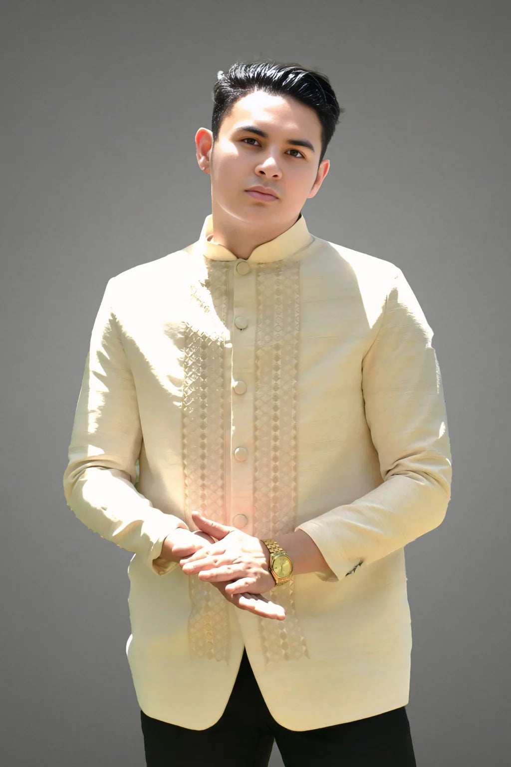 Premium Piña Jusilyn Coat & Premium Jusi Barong Tagalog Package