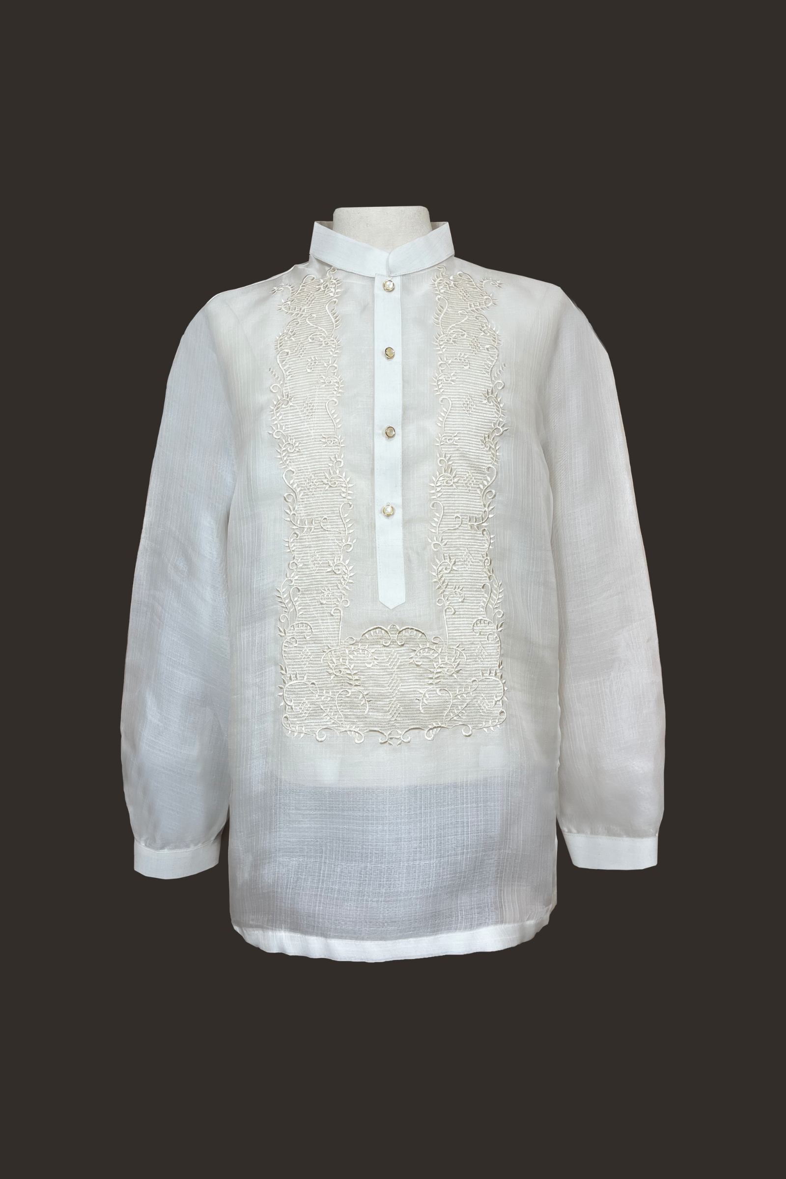 Barong Tagalog for men made of Pina