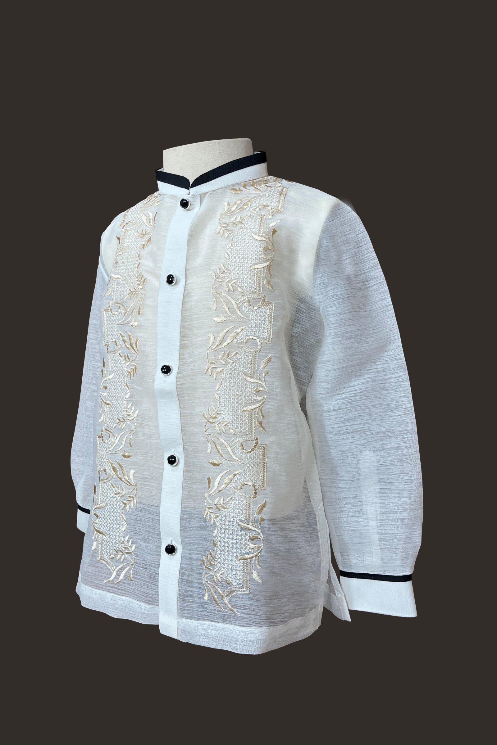 Boys Barong Tagalog with Premium Embroidery
