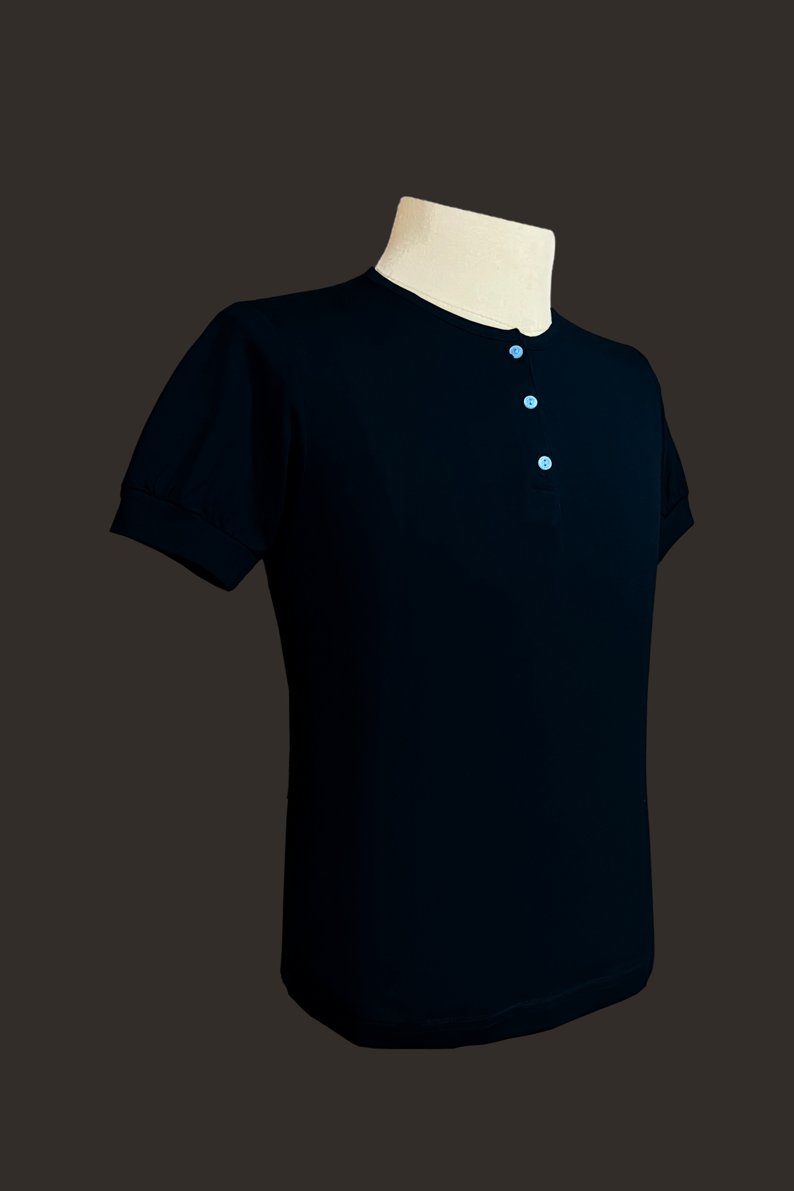 Black Short Sleeve Under shirt Camisa Chino