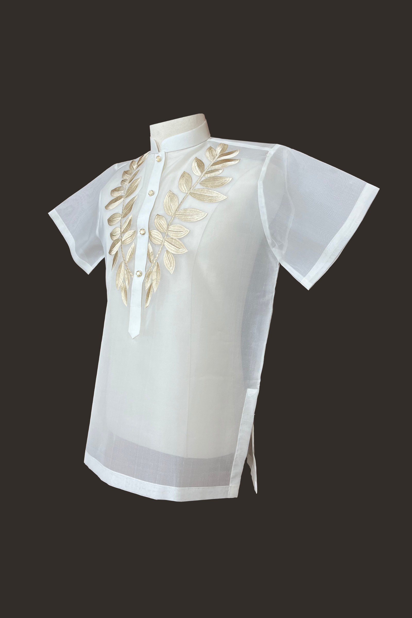 Elegant Beige Barong Tagalog