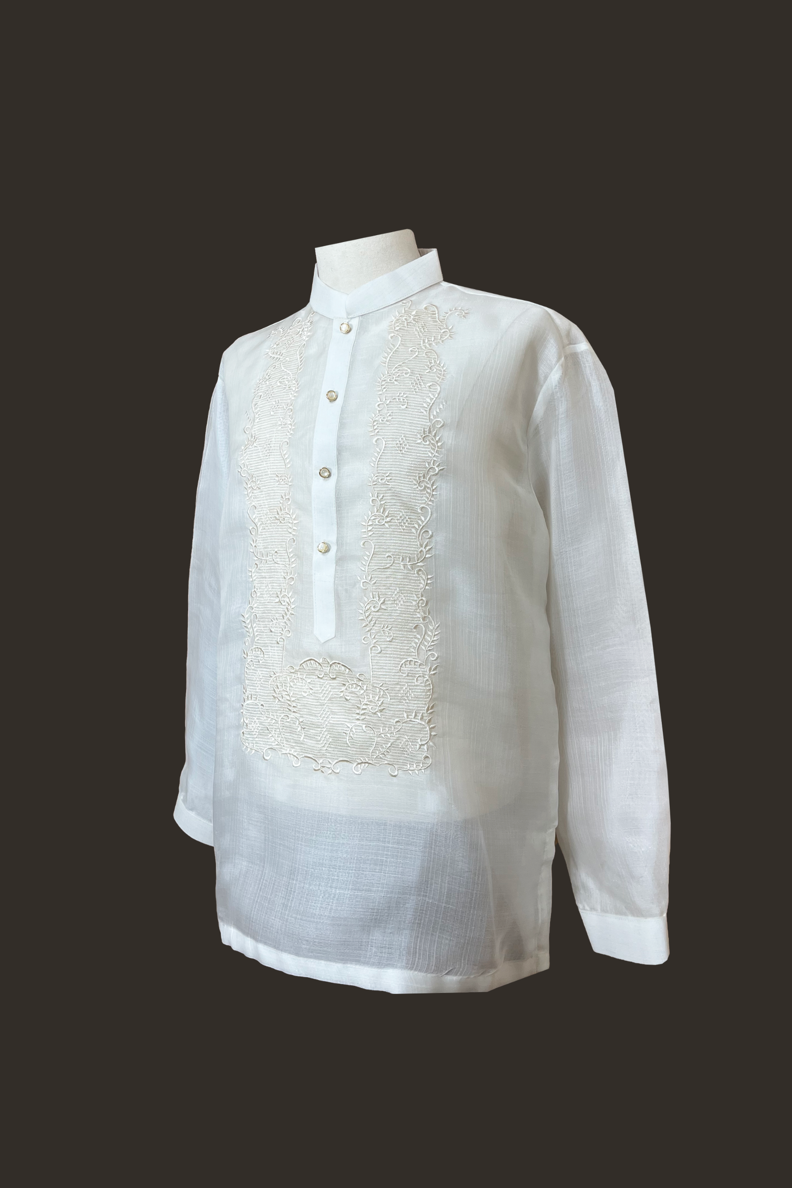 Classic Barong Tagalog Made of Pina