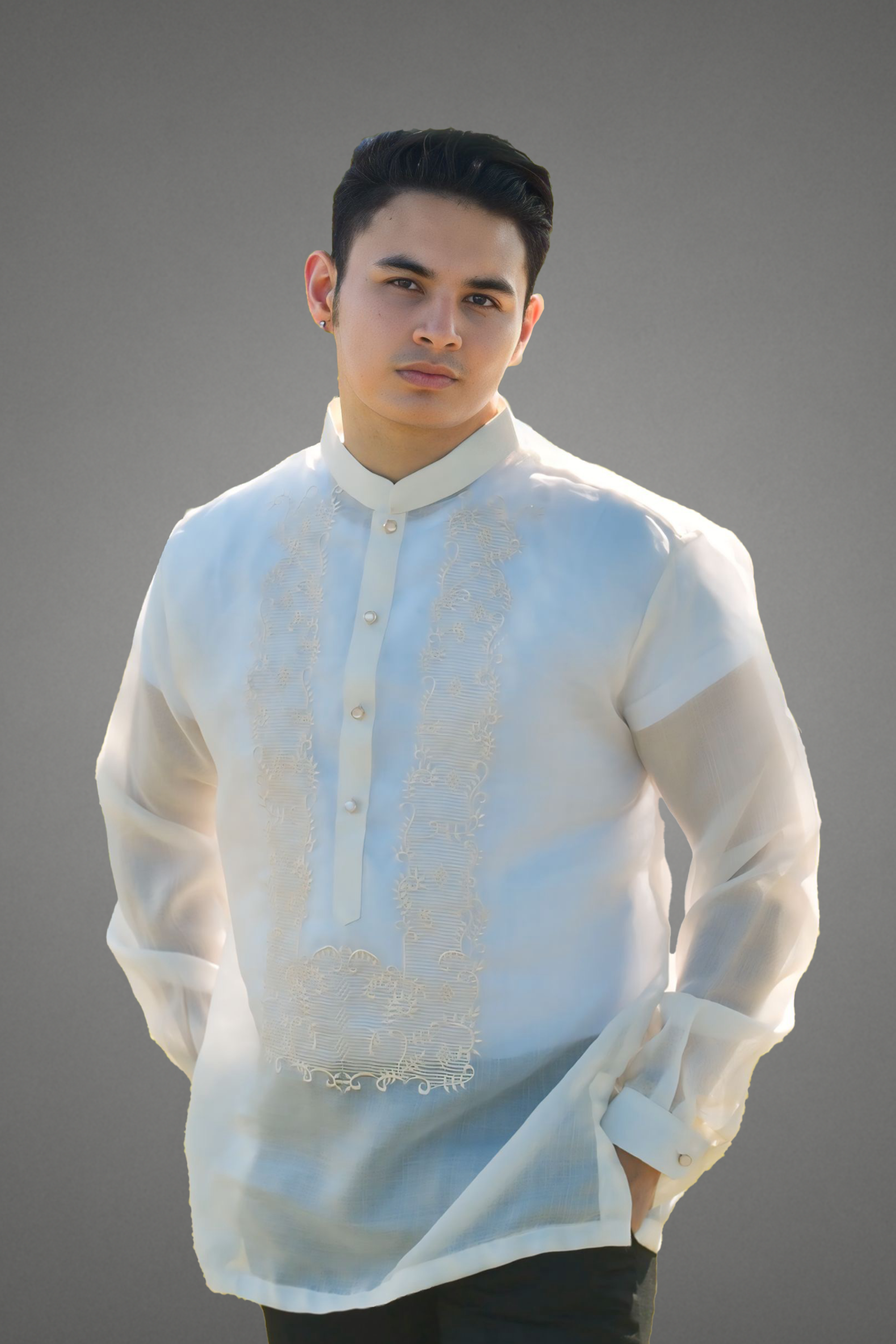 White Pure Pina Barong Tagalog - Jeremia | Premium Filipino Formal Wear Ibarra Filipino White Pure Pina Barong Tagalog - Jeremia | Premium Filipino Formal Wear Ibarra Filipino