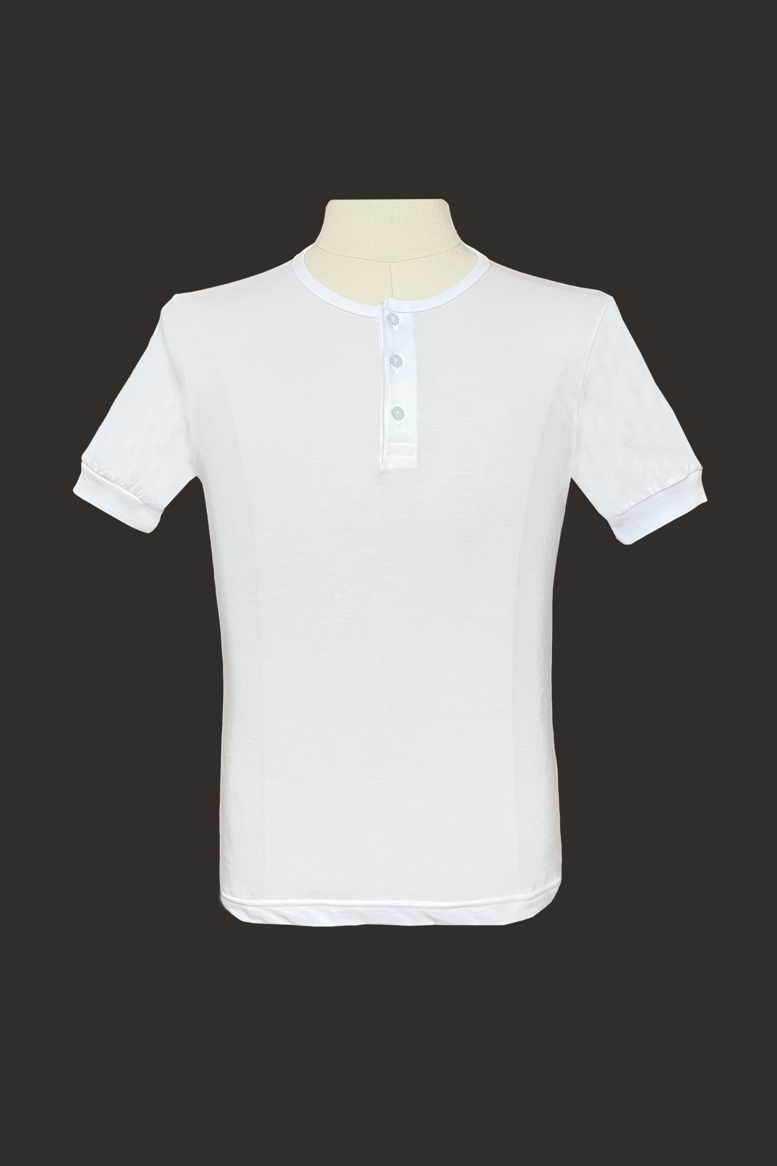 Short Sleeved Camisa de Chino