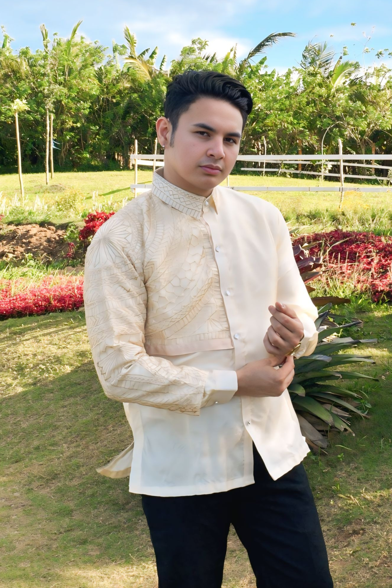 Premium Organza with Heavy Embroidery Barong Tagalog