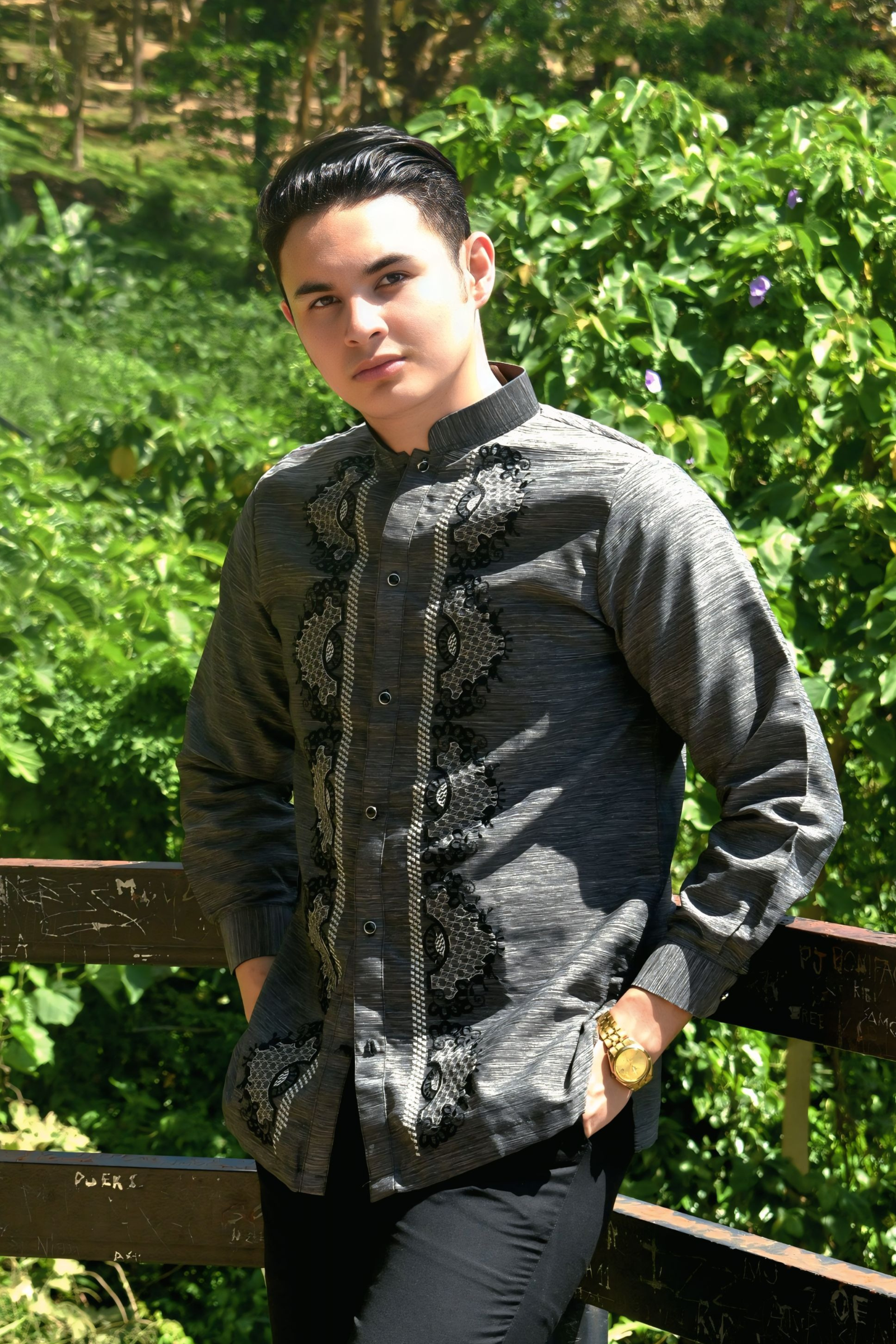 Premium Black Barong Tagalog