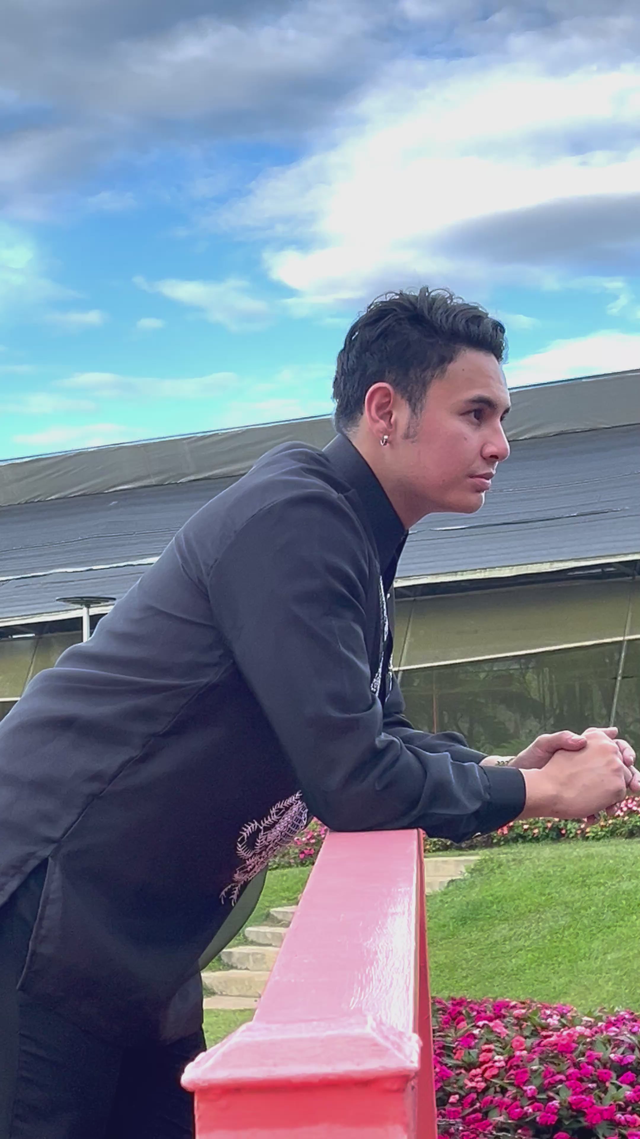 Black Organza Baong Tagalog for Men