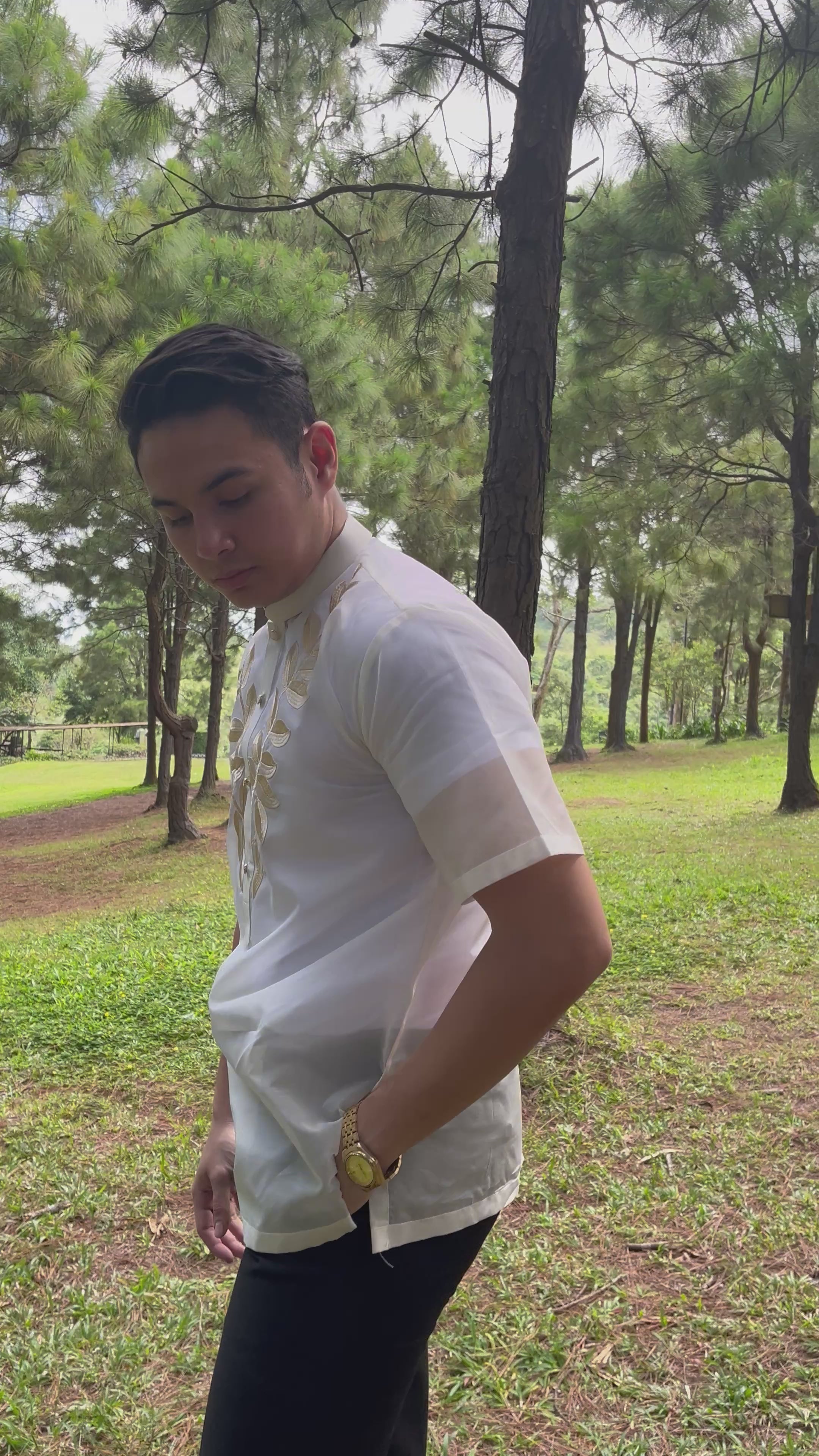 Barong with Gold Leaf Design