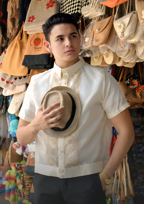 MEN'S SHORT SLEEVED BARONG