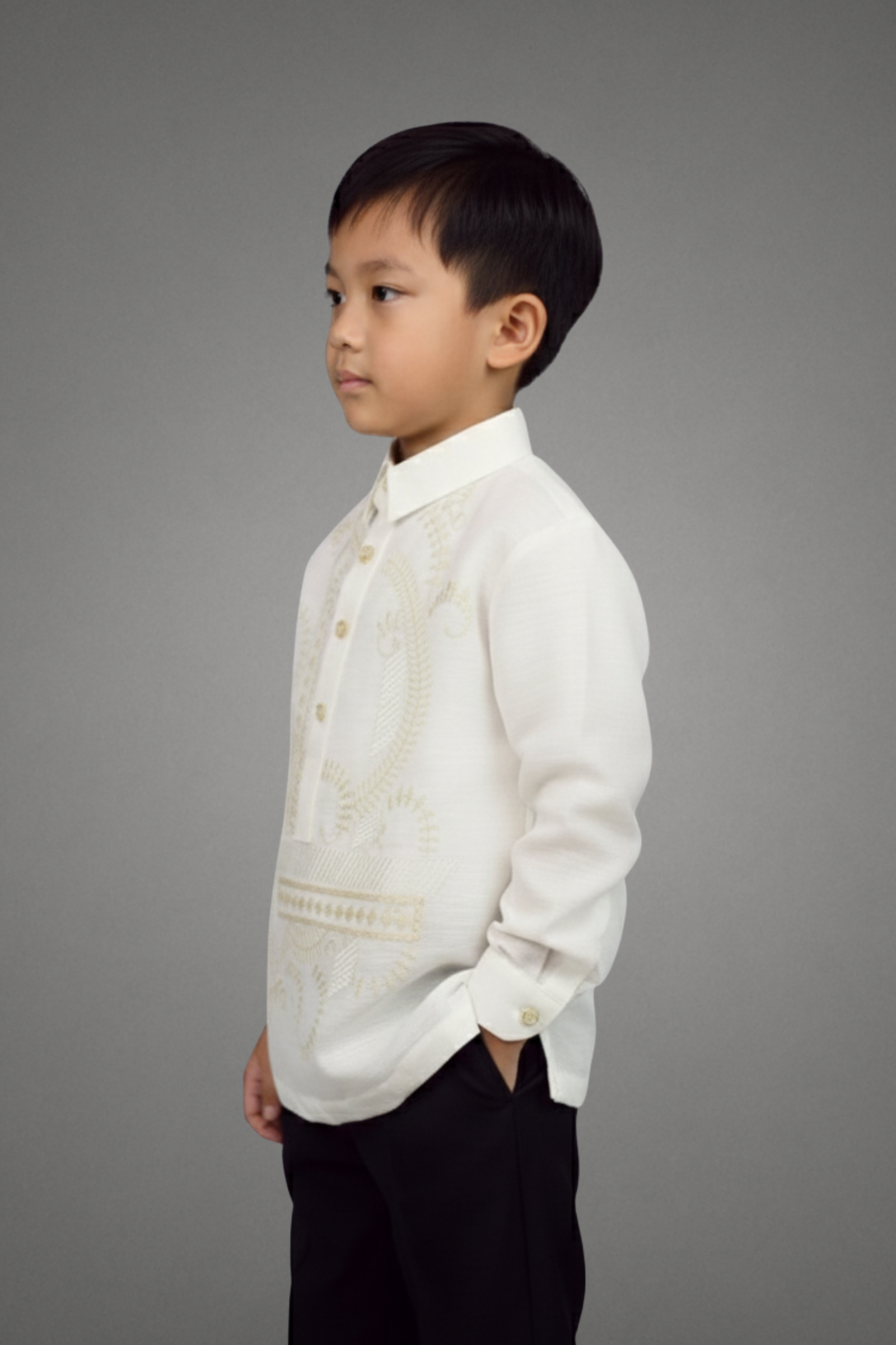 Boy's Jusi Barong Tagalog - Kean