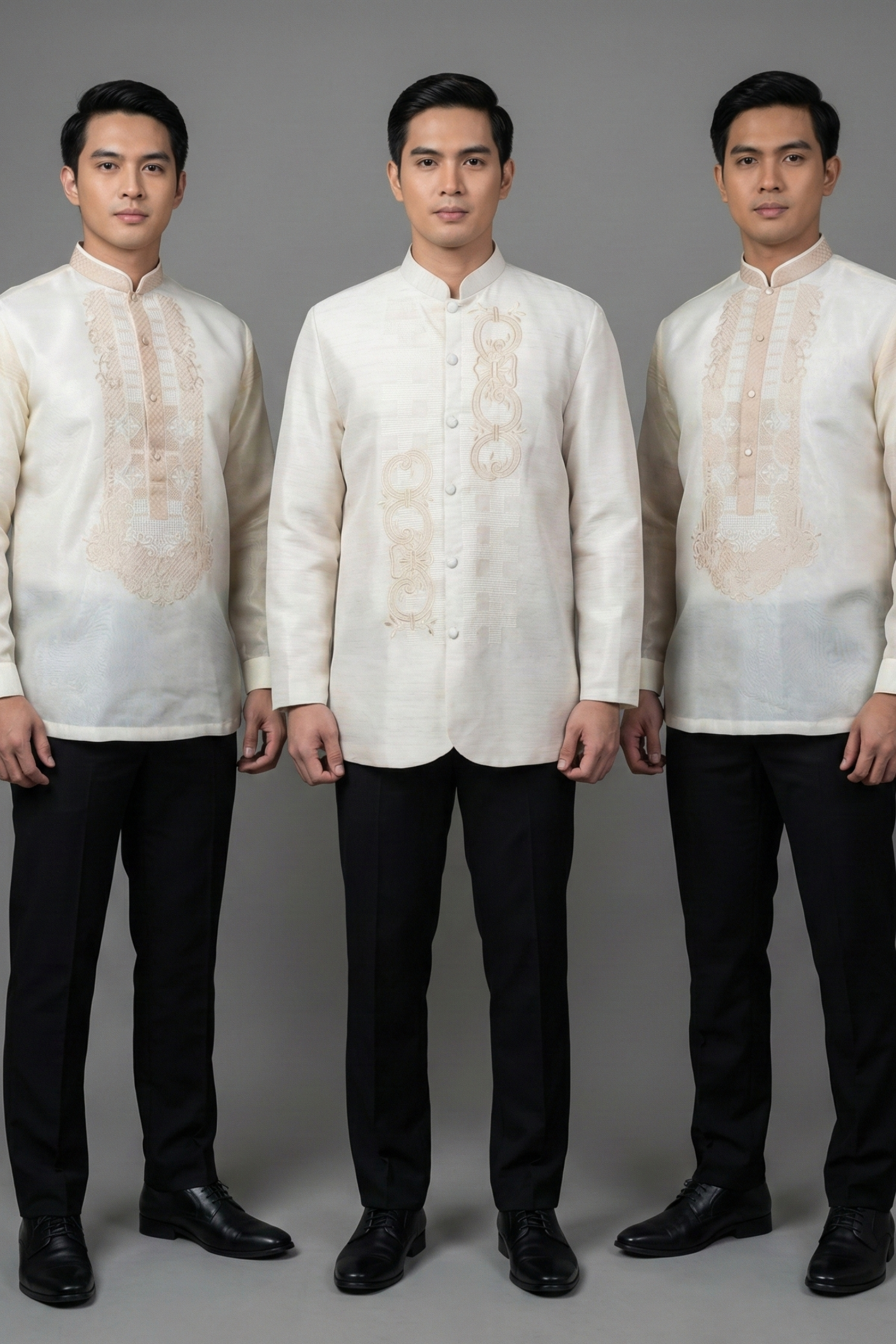 Premiun Jusilyn Barong Tagalog Coat & Premium Organza Barong Tagalog Package - BF006