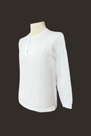 White Long Sleeved Under Shirt Camisa De Chino