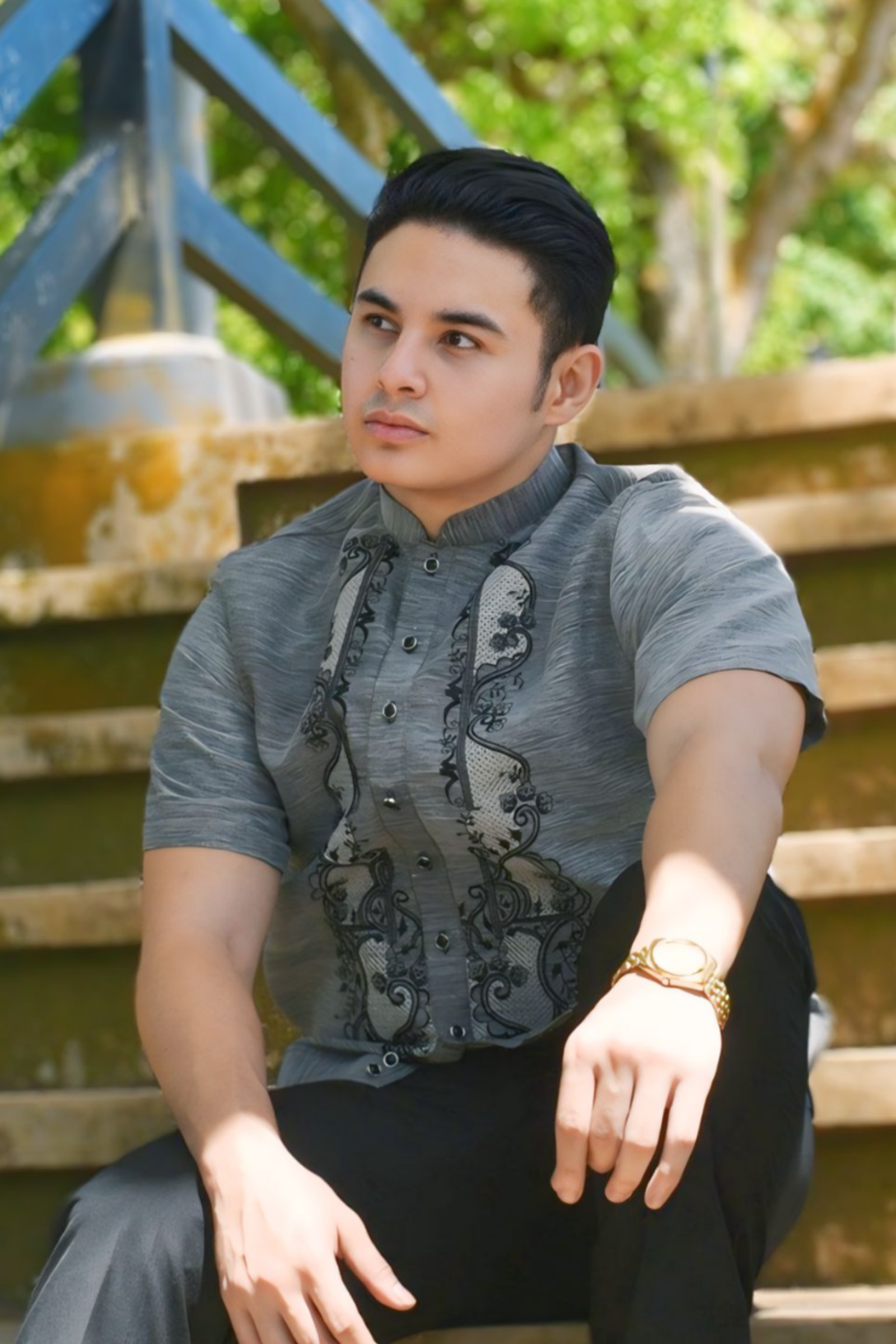 Short Sleeved Barong Tagalog 