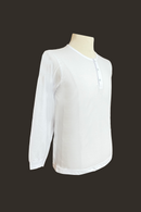 Classic White Camisa de Chino Long Sleeved