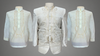 Premium Jusilyn Cream Tone Coat & Premium Jusilyn Barong Tagalog