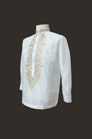 Traditional White Barong Tagalog 