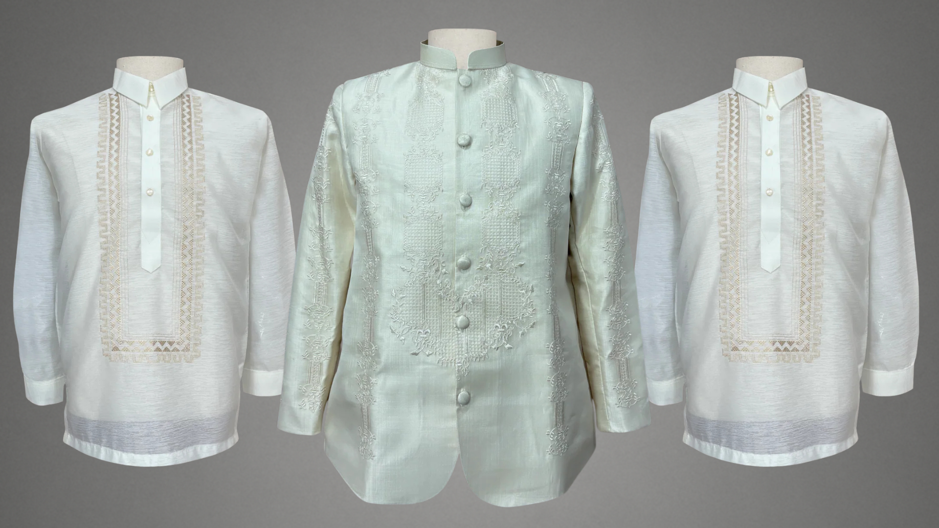 Premium Cocoon Silk Barong Coat & Premium Jusilyn Barong Tagalog Package