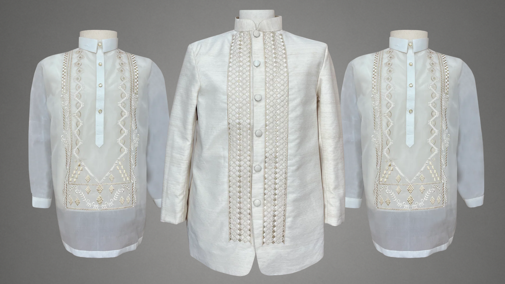 Premium Piña Jusilyn Coat & Premium Jusi Barong Tagalog Package