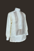 Premium Organza with Geometric Embroidery Barong Tagalog Teodoro
