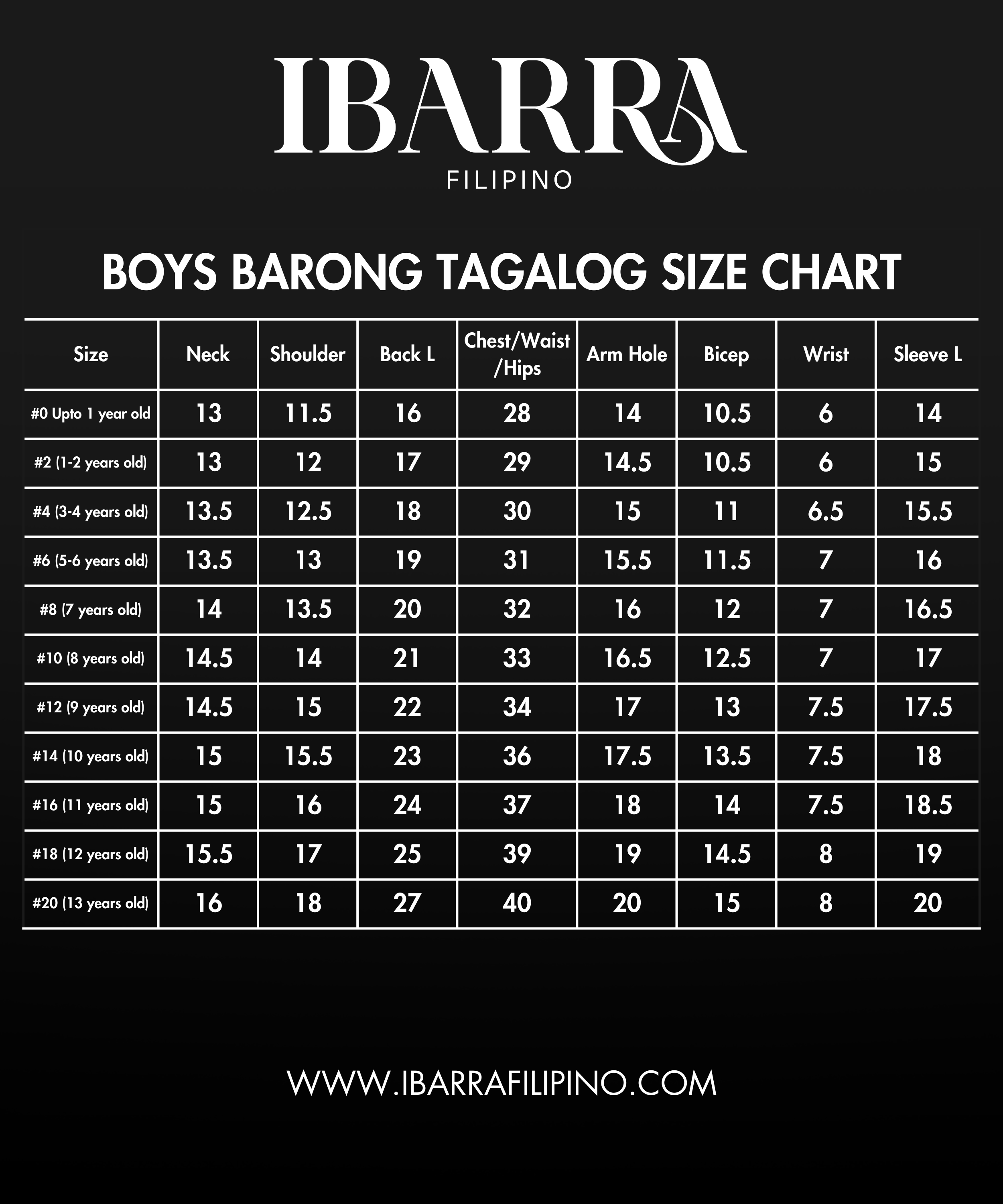 Boy's Jusilyn Barong Tagalog - Joel