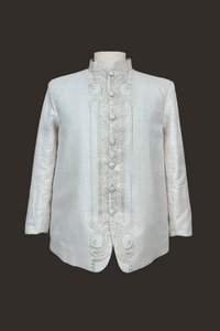 Elegant Calado Barong Tagalog Coat 