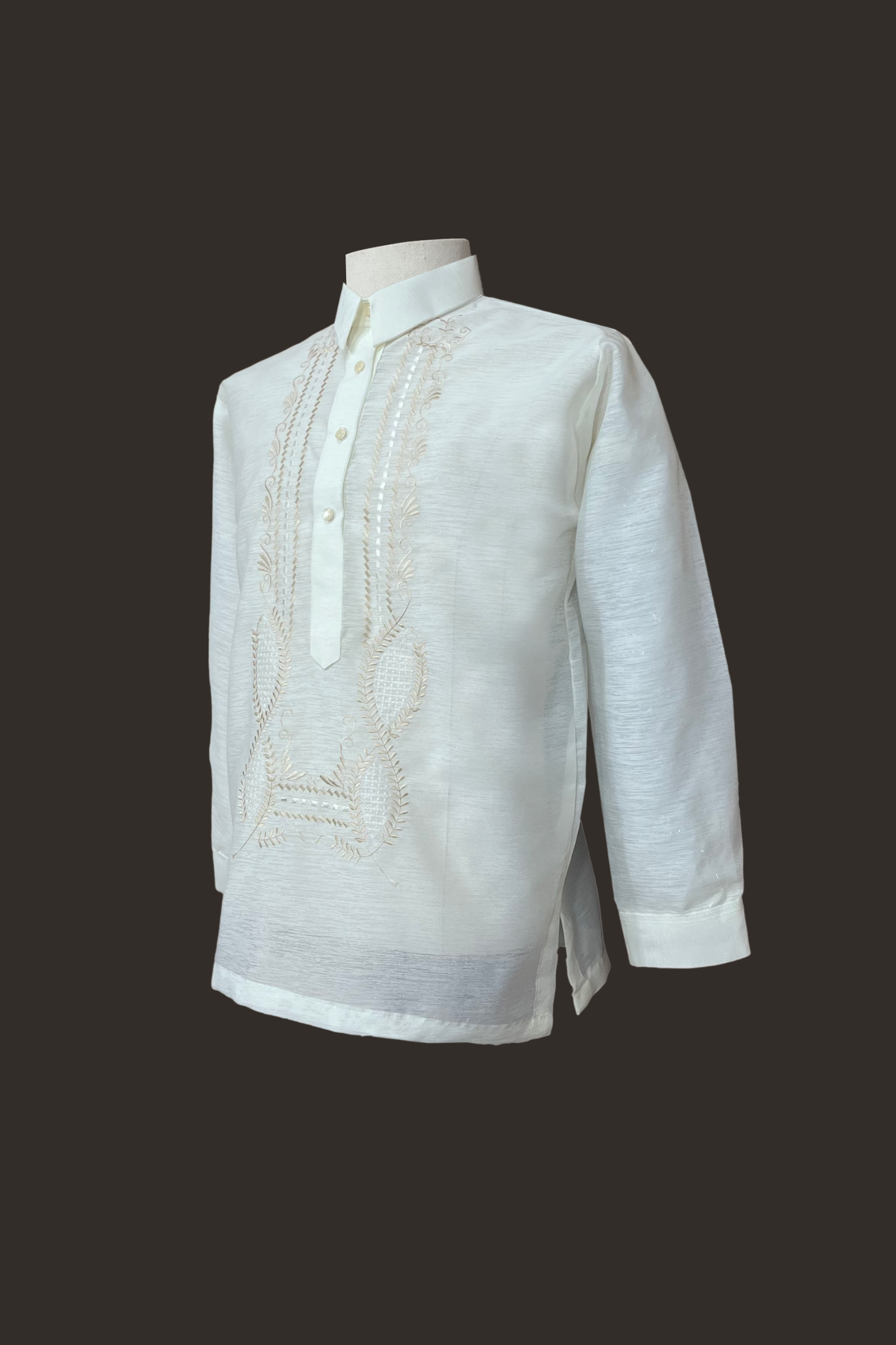 White Barong Tagalog for men