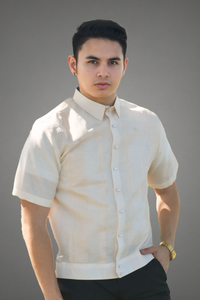 Premium Calado Short Sleeved Barong Tagalog for men