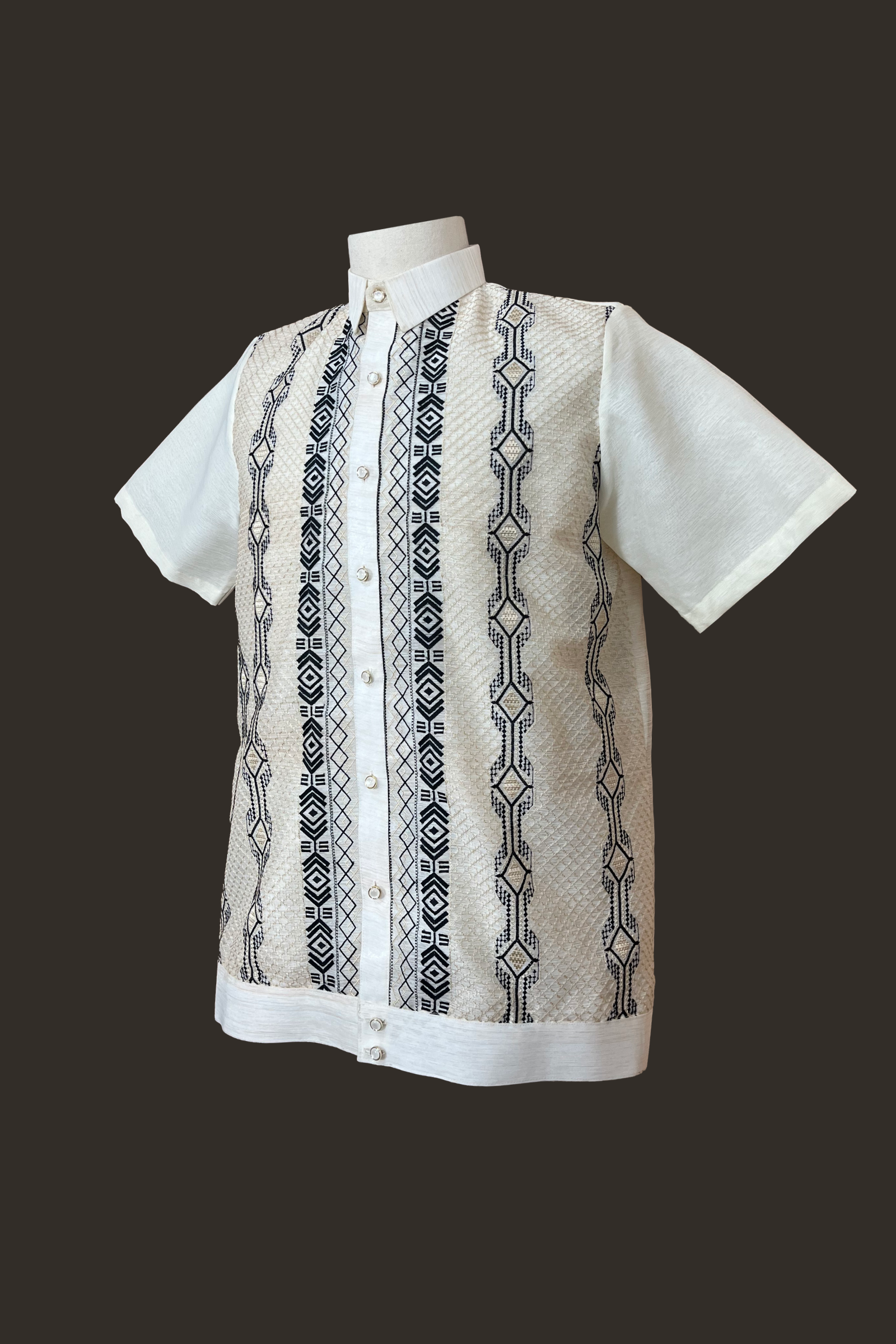 Short Sleeved Barong Tagalog for Men
