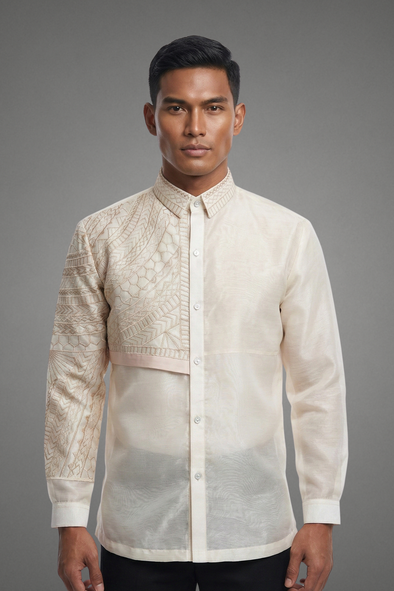 Premium Organza Barong Tagalog - Isidro – Ibarra Filipino