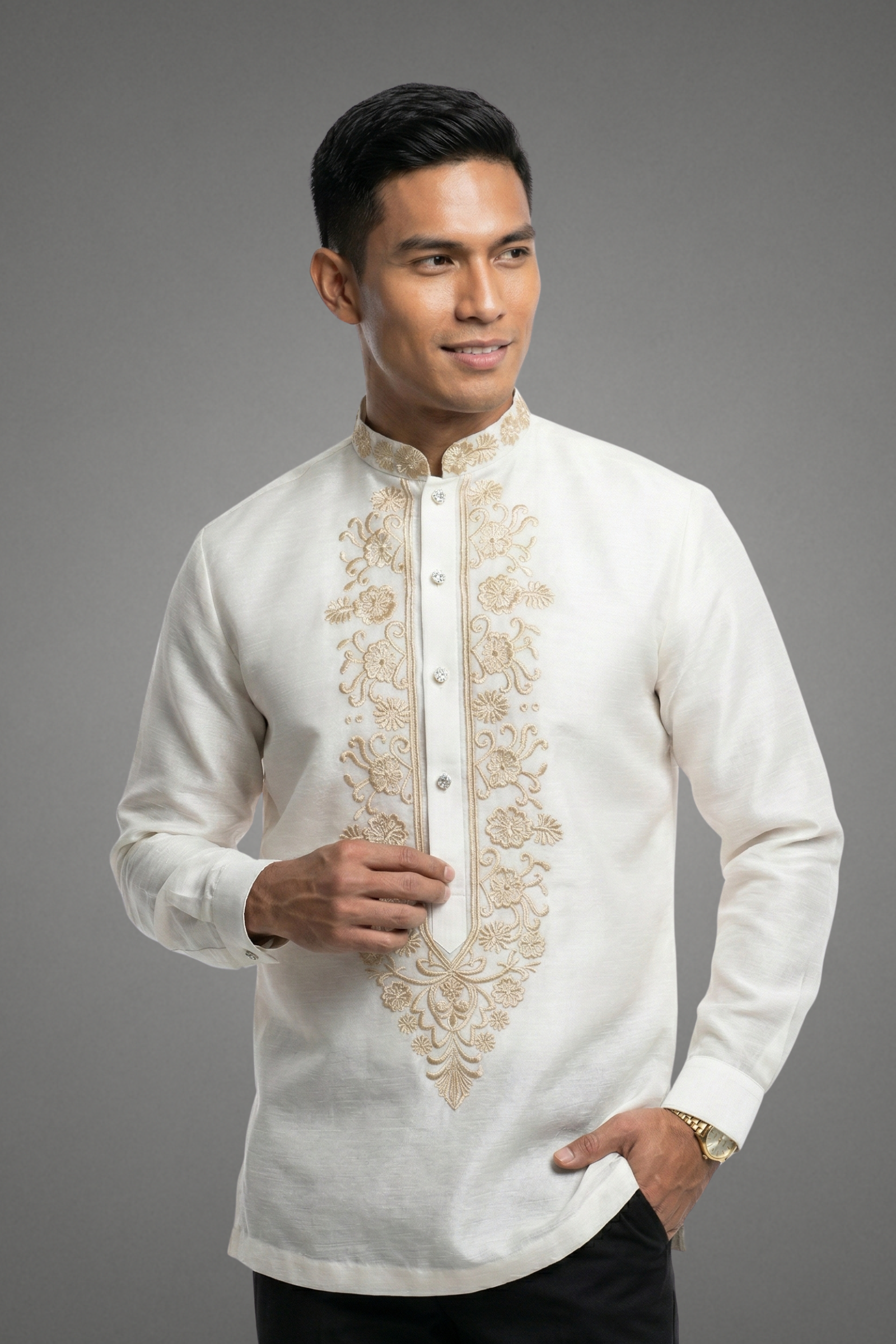 Off White Barong Tagalog