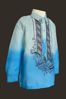 Boy's Ombre Blue Barong Tagalog 