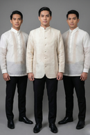Premium Cocoon Silk Barong Coat & Premium Jusilyn Barong Tagalog