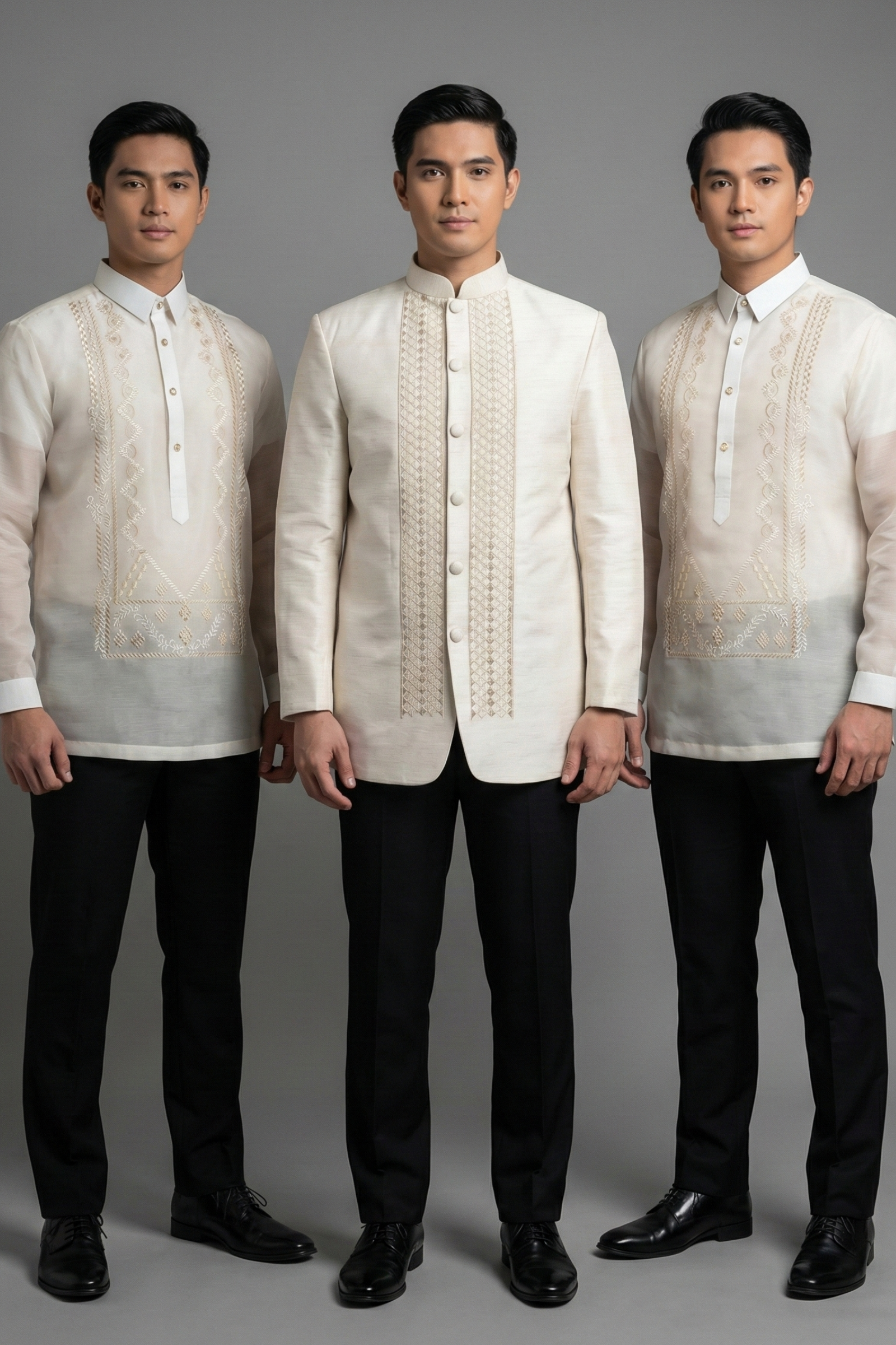 Premium Piña Jusilyn Coat & Premium Jusi Barong Tagalog Package - BF004