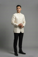 Premium Cocoon Silk Barong Tagalog Coat with All-Over Embroidery Vernon