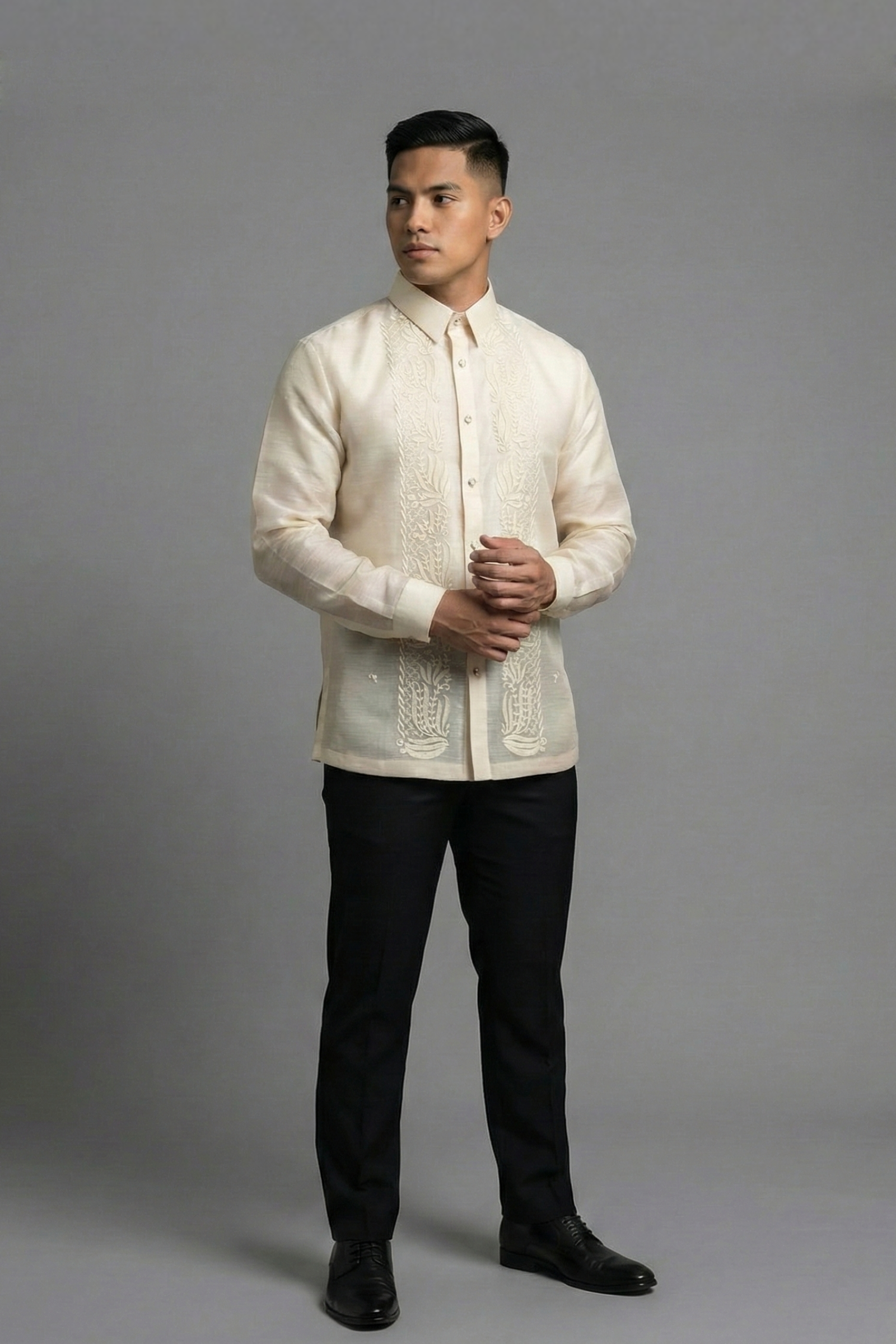 Premium Piña Handmade Suksuk Barong Tagalog Aiden