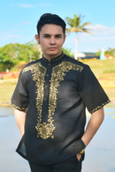 Modern Black Barong Tagalog