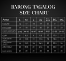 Premium Organza Black Barong Tagalog Lyonel - JV789